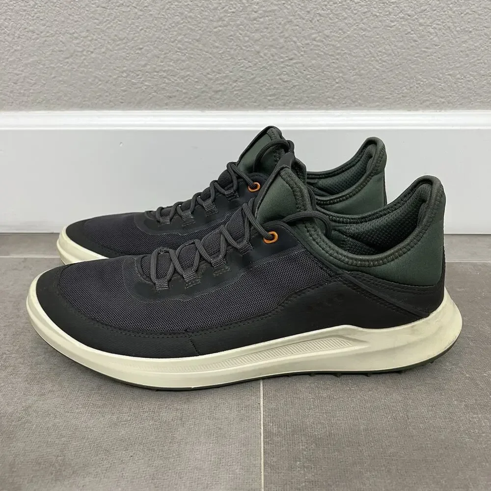 Ecco Core Mesh Mens Size 10-10.5 Gray Sneaker Casual Golf Spikeless Shoes